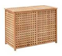 vidaXL Laundry Bin 87.5x46x67 cm Solid Walnut Wood