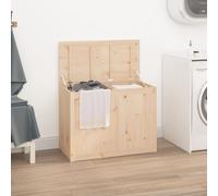 (natural) vidaXL Solid Wood Pine Laundry Box Bin Multi Colours 44x44x66 cm/88.5x44x66 cm