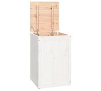 (white) vidaXL Solid Wood Pine Laundry Box Bin Multi Colours 44x44x66 cm/88.5x44x66 cm