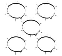 vidaXL Lawn Aerator Clamps Patio Grass Scarifier Garden 5 pcs with Spikes Iron