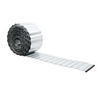 vidaxl Lawn Edge Silver Garden Border Terrace Outdoor Edging Metal Landscape