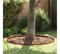 vidaXL Lawn Edging 4 pcs Rusty 450 x 0.05 x 10 cm Weathering Steel
