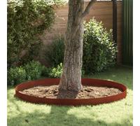 vidaXL Lawn Edging 4 pcs Rusty 450 x 0.05 x 25 cm Weathering Steel
