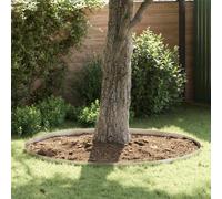 vidaXL Lawn Edging 4 pcs Silver 450 x 0.05 x 10 cm Stainless Steel