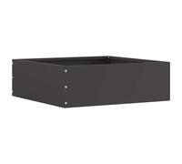 vidaXL Lawn Edging Black 40 x 40 x 13 cm Steel