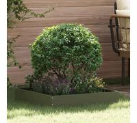 vidaXL Lawn Edging Olive Green 60 x 60 x 13 cm Steel