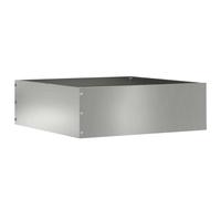 vidaXL Lawn Edging Silver 40 x 40 x 13 cm Galvanised Steel