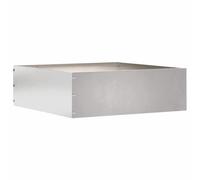vidaXL Lawn Edging Silver 40 x 40 x 13 cm Stainless Steel