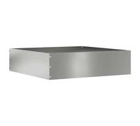 vidaXL Lawn Edging Silver 50 x 50 x 13 cm Galvanised Steel