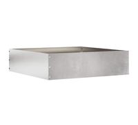 vidaXL Lawn Edging Silver 50 x 50 x 13 cm Stainless Steel