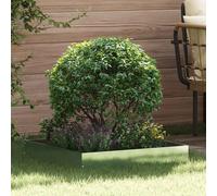 vidaXL Lawn Edging Silver 60 x 60 x 13 cm Galvanised Steel