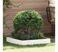 vidaXL Lawn Edging White 60 x 60 x 13 cm Steel