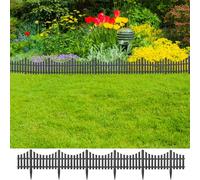 vidaXL 17x Lawn Edging Anthracite 10 m PP Garden Lawn Edge Border Divider