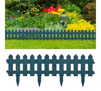 vidaXL 25x Lawn Edgings PP Green 10m Fence Barrier Garden Borders Grass Edges