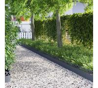 Lawn Edgings 30 pcs Anthracite 103 x 0.05 x 22 cm Steel
