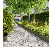 vidaXL Lawn Edgings 30 pcs Olive Green 20x103 cm Cold-rolled Steel