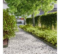 vidaXL Lawn Edgings 50 pcs Olive Green 10x103 cm Cold-rolled Steel