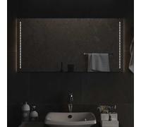 LED Bathroom Mirror Washroom Wall-mounted Light up Mirror Multi Sizes vidaXL