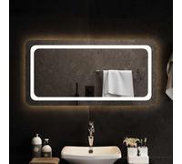 LED Bathroom Mirror Washroom Wall-mounted Light up Mirror Multi Sizes vidaXL