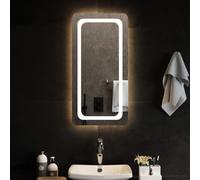 LED Bathroom Mirror Washroom Wall-mounted Light up Mirror Multi Sizes vidaXL