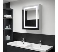 vidaXL LED Bathroom Mirror 50x13x70cm Wall Light Vanity Mirror Wall Cabinet