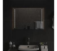 vidaXL LED Bathroom Mirror Washroom Furniture Decoration Make up Cosmetic Vanity Wall-mounted Light up Mirror with LED Light 50x70 cm