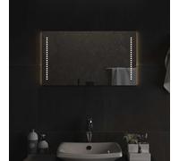 LED Bathroom Mirror Glass 70x40 cm IP65 USB Backlit Silver TouchSensor Light LED