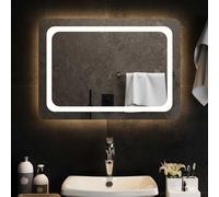 LED Bathroom Mirror Washroom Wall-mounted Light up Mirror Multi Sizes vidaXL