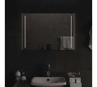 LED Bathroom Mirror Washroom Wall-mounted Light up Mirror Multi Sizes vidaXL