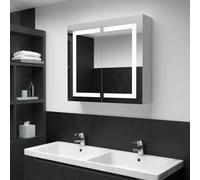 vidaXL LED Bathroom Mirror 80x12.2x68cm Wall Light Vanity Mirror Wall Cabinet