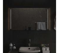 LED Bathroom Mirror Washroom Wall-mounted Light up Mirror Multi Sizes vidaXL