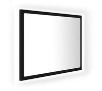 Vidaxl Led Bathroom Mirror Black 60X8.5X37 Cm Acrylic