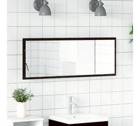 LED Bathroom Mirror Washroom Mirror Wall Mounted Mirror Engineered Wood vidaXL
