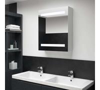 vidaXL LED Bathroom Mirror 50x13.5x60cm Wall Light Vanity Mirror Wall Cabinet