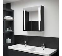 vidaXL LED Bathroom Mirror Cabinet LED Mirrored Cabinet Medicine Cabinet Wall