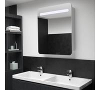 vidaXL LED Bathroom Mirror Cabinet 68x9x80 cm