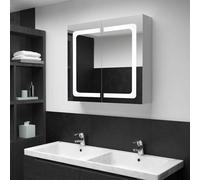 vidaXL LED Bathroom Mirror Cabinet 80x12.2x68 cm