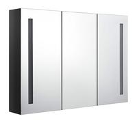 vidaXL LED Bathroom Mirror Cabinet Furniture Storage Rack Vanity Unit Washroom W