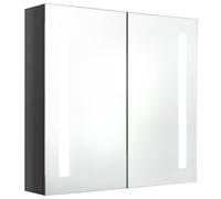 vidaXL LED Bathroom Mirror Cabinet Furniture Storage Rack Vanity Unit Washroom W