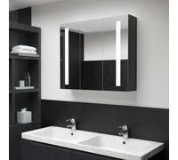 vidaXL LED Bathroom Mirror Cabinet LED Mirrored Cabinet Wall Cabinet Room