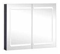 vidaXL LED Bathroom Mirror Cabinet Medicine Cabinet LED Mirrored Cabinet Home LE