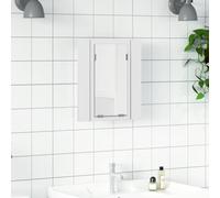 vidaXL LED Bathroom Mirror Cabinet White 40x12x45 cm Acrylic