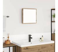 vidaXL LED Bathroom Mirror Wall-mounted Artisan Oak 40 x 37 x 8.5 cm