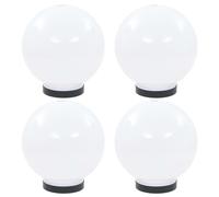 vidaXL LED Bowl Lamps 4 pcs Spherical 20 cm PMMA