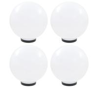 vidaXL LED Bowl Lamps 4 pcs Spherical 30 cm PMMA