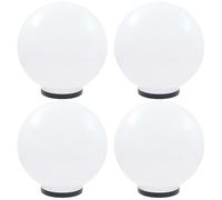 vidaXL LED Bowl Lamps 4 pcs Spherical 40 cm PMMA