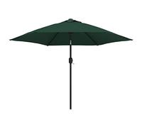vidaXL LED Cantilever Garden Parasol Sunshade Outdoor Umbrella Canopy Green