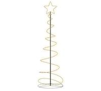 vidaXL LED Christmas Tree 120 LEDs Warm White 180 cm, Christmas Waterfall Tree Light, Star String Light, Xmas Decoration, Holiday Ornament