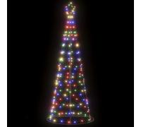 vidaXL LED Christmas Tree 200 LEDs Colorful 182 cm