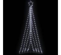 vidaXL LED Christmas Tree 339 LEDs Cold White 182 cm, White
